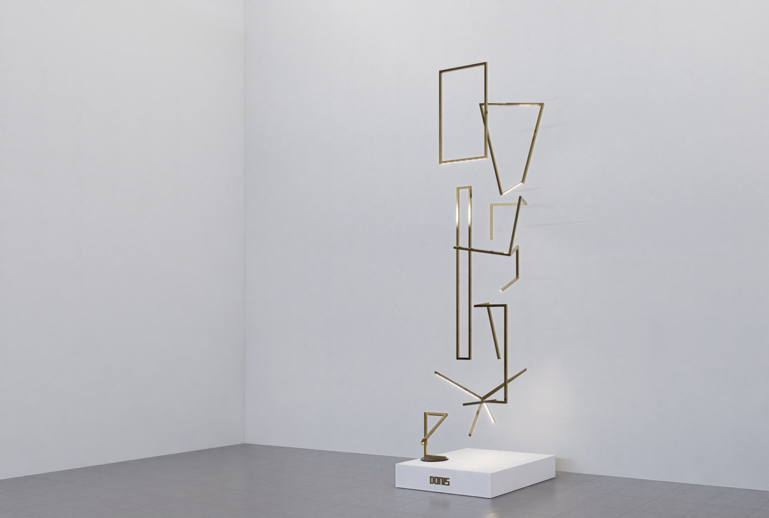 Dubai Frame Collection brass lamps