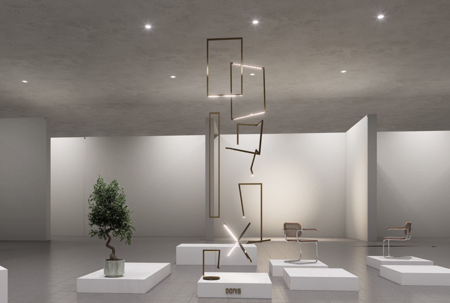 Dubai Frame Collection brass lamps