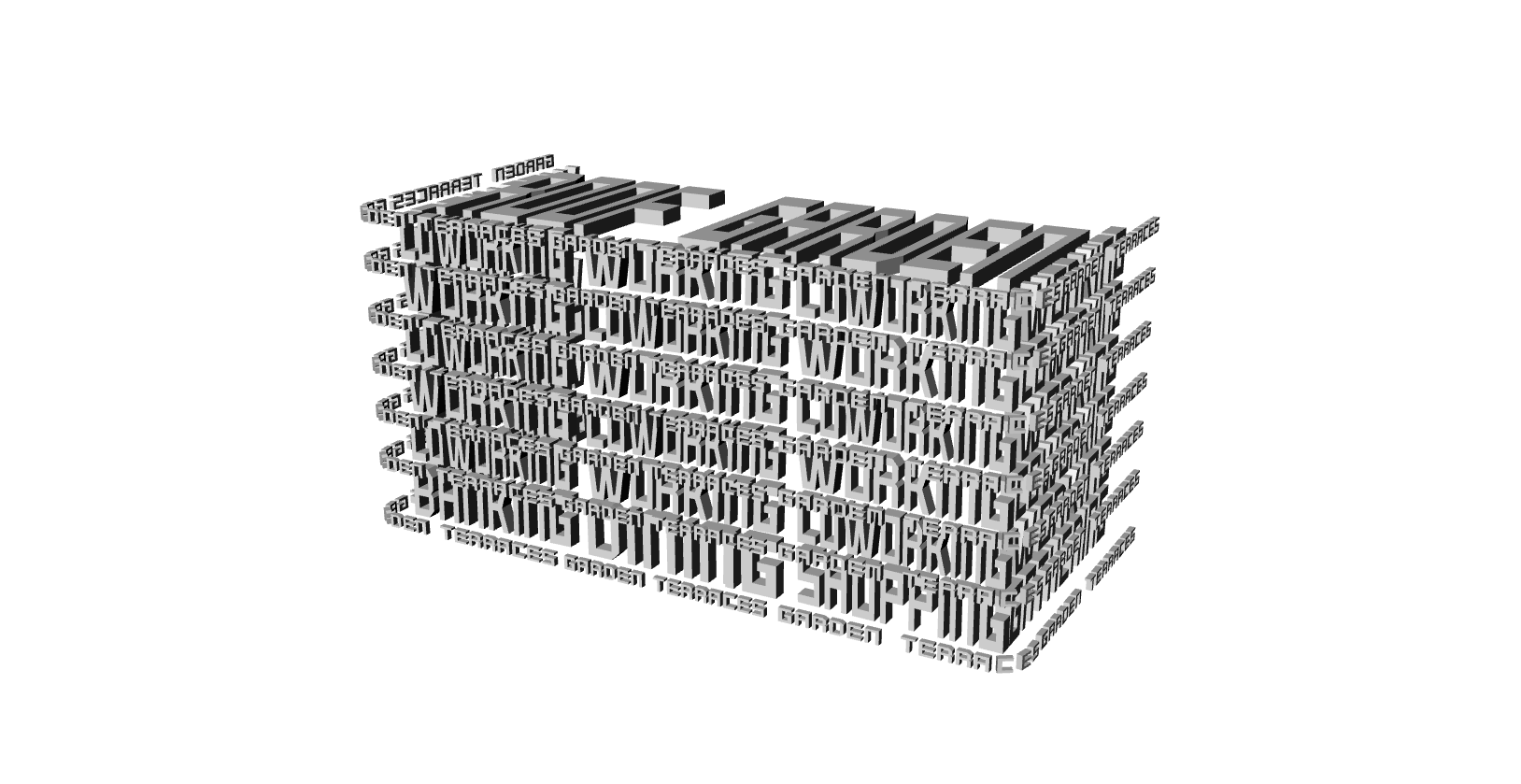 Axonometría de GM 1345.