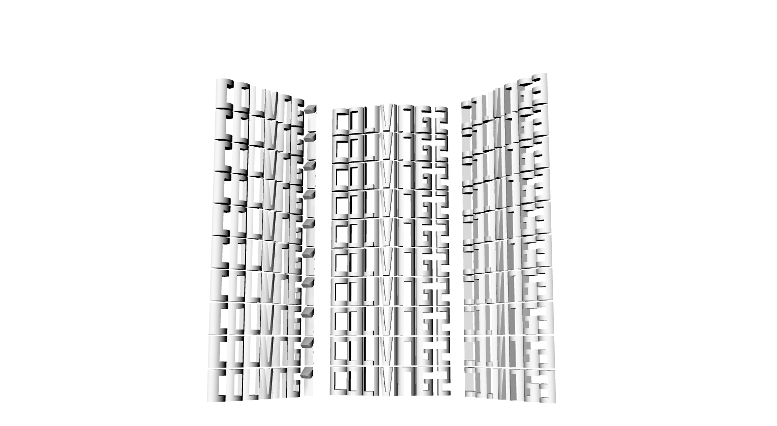 Axonometría de Social Housing.